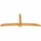 Ekena Millwork Bellingham Rough Sawn Timber Gable Bracket, Western Red Cedar, 108"W x 45"H x 4"D x 6"F, 10/12 Pitch GBW108X45X0406BEL00RWR - alternate 3